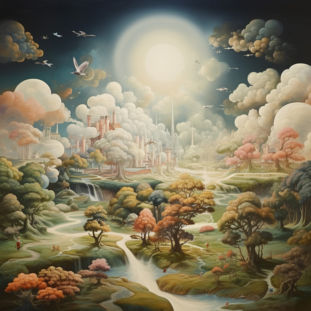 Dream World, Fairy Tale Land Illustration